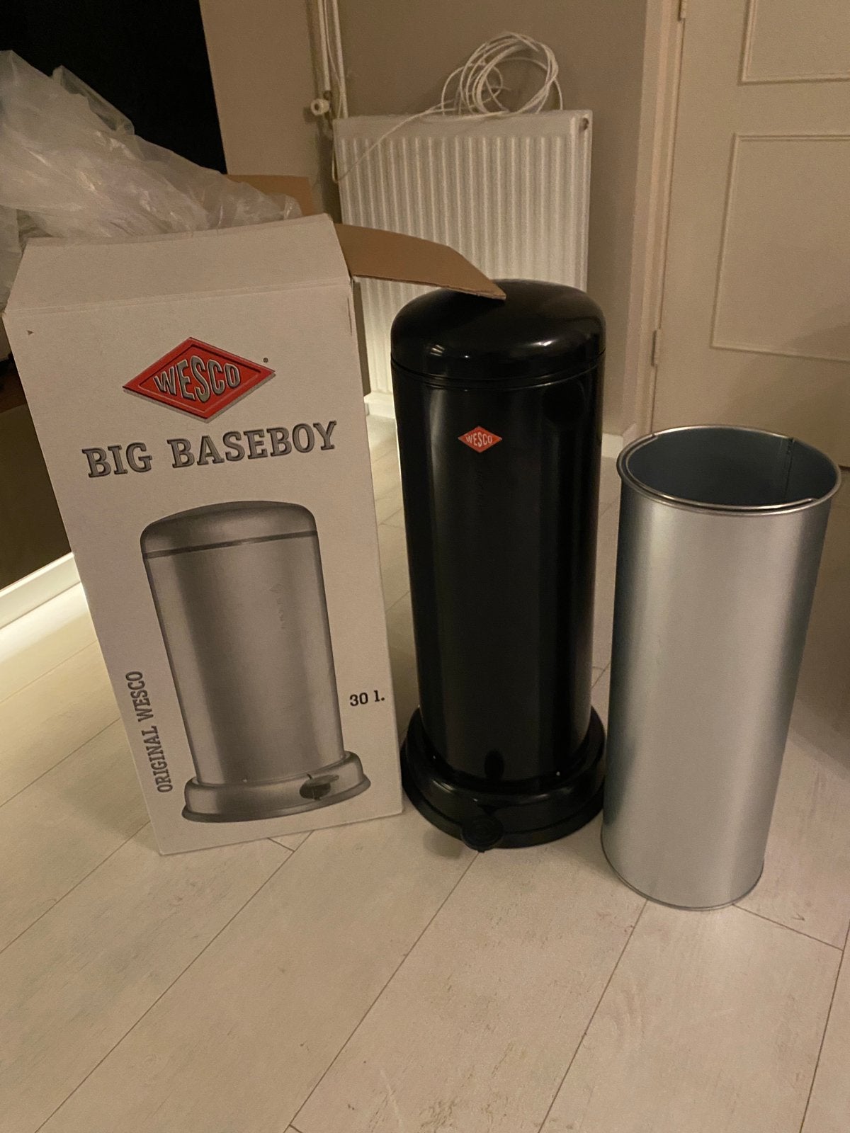 Wesco Big Baseboy 30l, Huis en Inrichting, Woonaccessoires | Prullenbakken, Met pedaal, Nieuw, Ophalen of Verzenden, 75 cm of meer