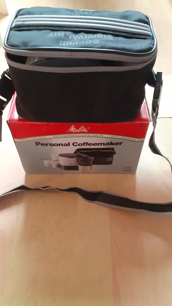 Melitta Personal Coffeemaker in draagtas, Gemalen koffie, Ophalen of Verzenden, 1 kopje, Koffiemachine