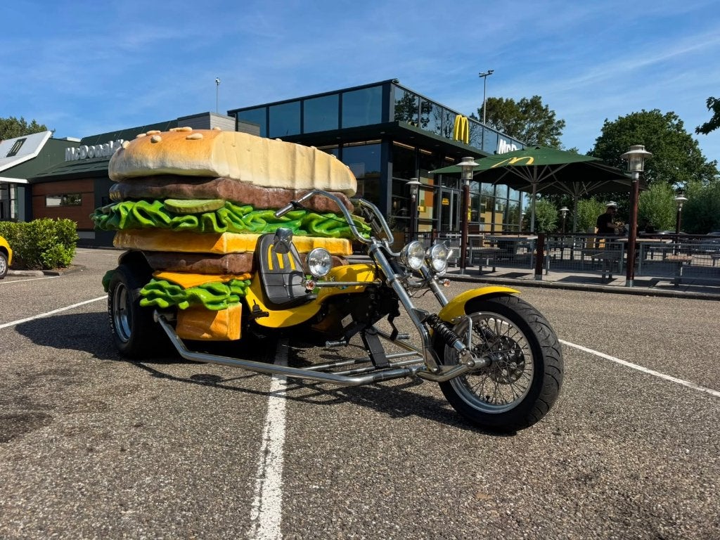 Unieke McDonald's Hamburger Trike - Blikvanger!, 750 cc, 2 cilinders, 12 t/m 35 kW