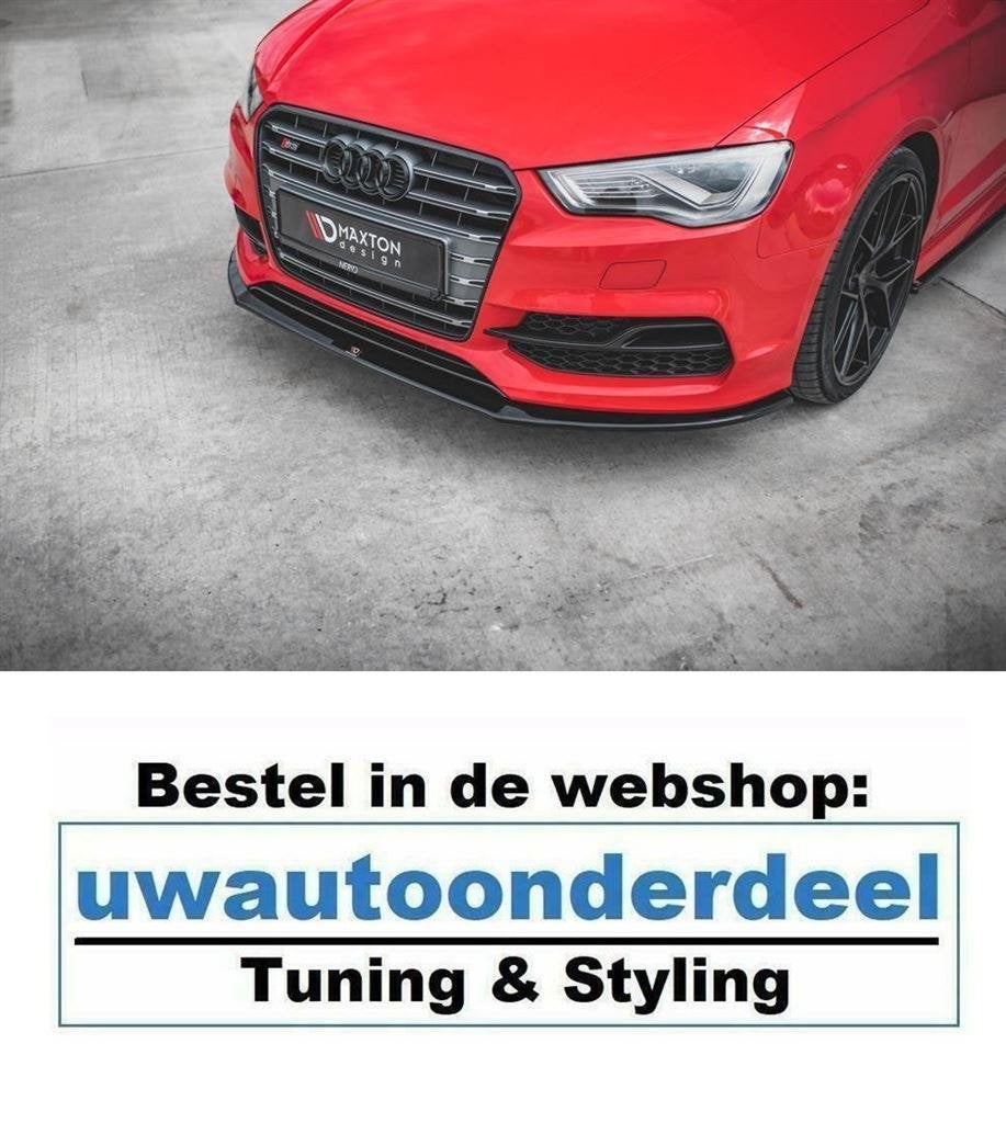 Maxton Voorspoiler Lip Splitter Voor Audi S3 / A3 S Line Sed, Verzenden, Automotive Parts, A.parts@hotmail.nl, Trasmolenlaan 12 3447 GZ Woerden