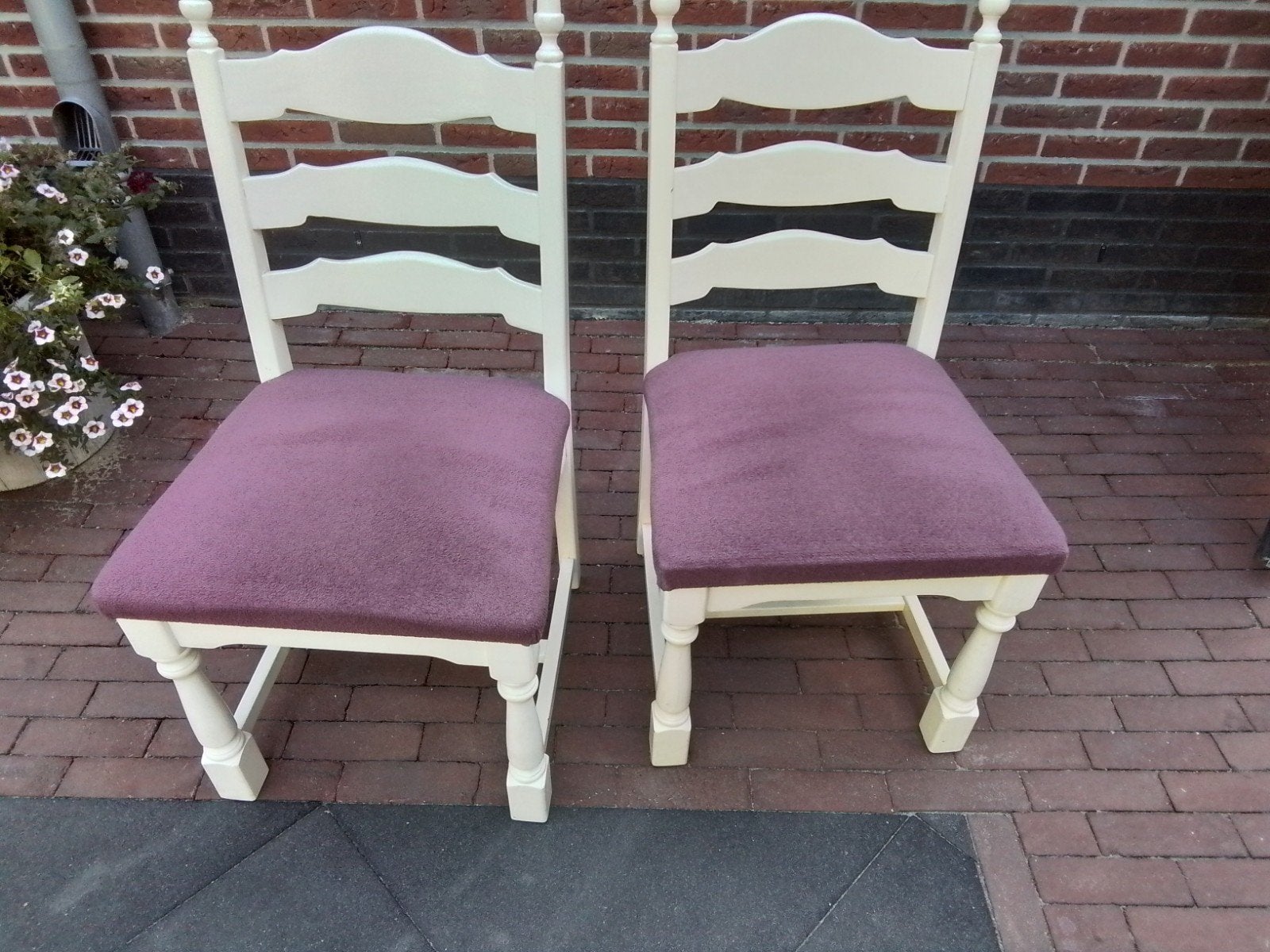 stoelen  4 stuks, Huis en Inrichting, Ophalen, Gebruikt, Overige kleuren, Vier