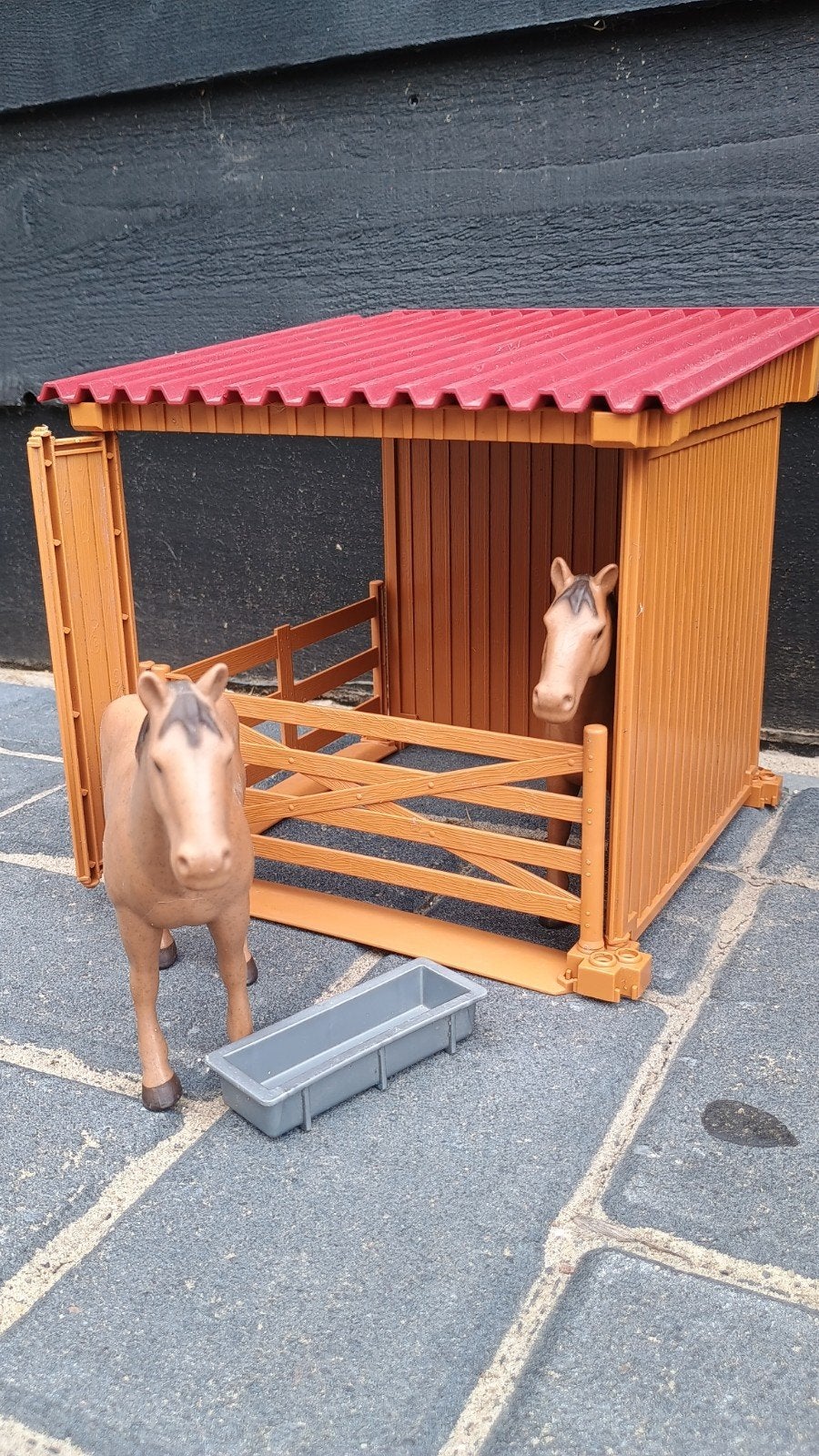 Bruder Paardenstal met paarden en accessoires, Verzenden, Gebruikt, Jongen of Meisje