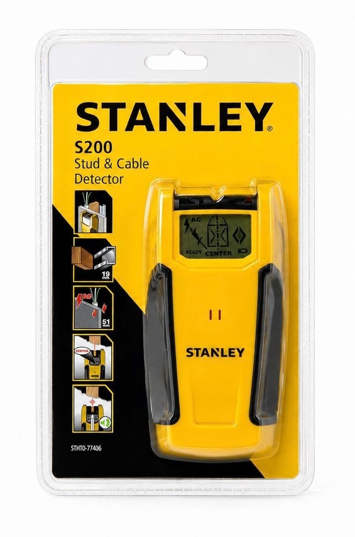 Stanley S200 Stud & Kabel Detector - Nieuw, Ophalen of Verzenden, Nieuw, Overige meters