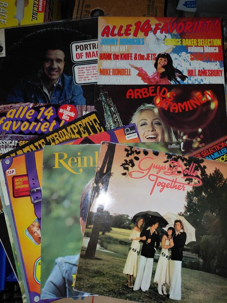 Partij ca 150 lp's., Cd's en Dvd's, Vinyl | Overige Vinyl, Ophalen, Gebruikt, Overige formaten