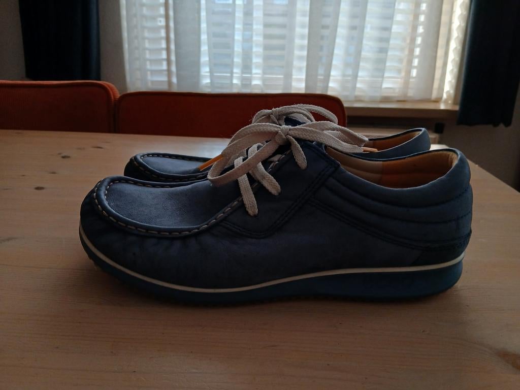 Eccos veterschoen 43, Ecco, Schoenen met lage hakken, Blauw, Ophalen of Verzenden