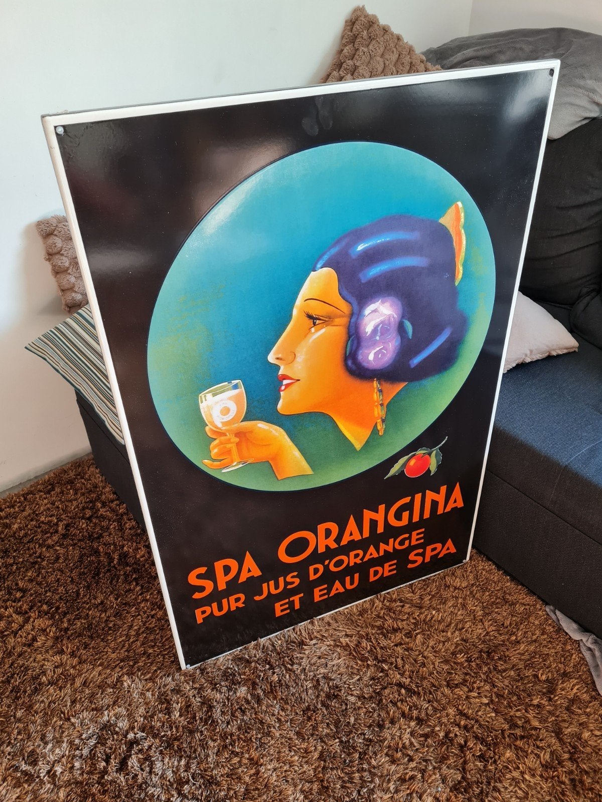 spa emaille bord nieuw, Ophalen of Verzenden, Nieuw, Reclamebord