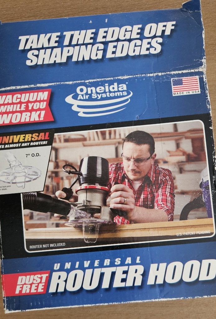 Oneida Universal Dust-Free frees/Router Hood, nieuw in doos, Ophalen of Verzenden, Nieuw