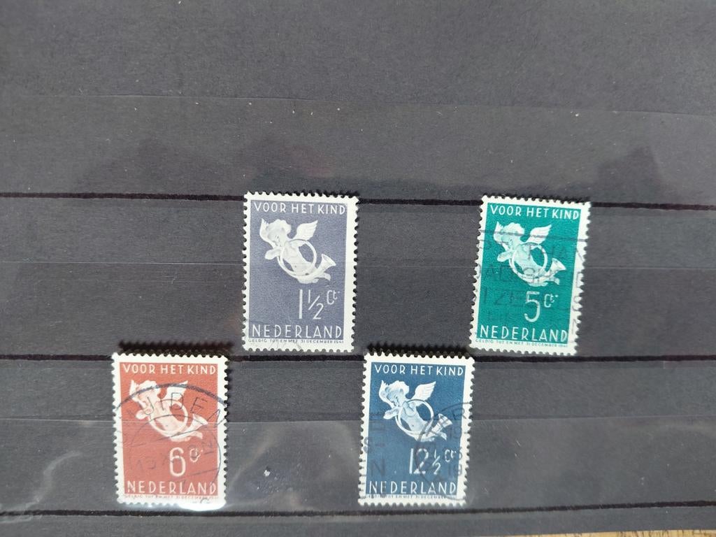 NVPH 289-292, gestempeld, Postzegels en Munten, Ophalen of Verzenden
