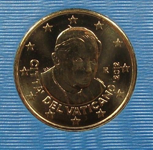 Vaticaan 50 euro cent uit de BU set 2012 UNC., Postzegels en Munten, Munten | Europa | Euromunten, Ophalen, Vaticaanstad, 50 cent