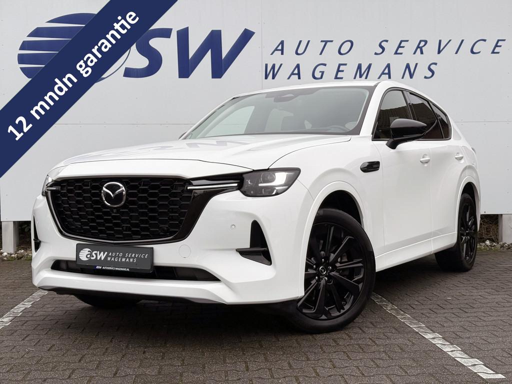 Mazda CX-60 2.5 e-SkyActiv PHEV Homura | Memory | Leder | 36, Auto's, Automaat, Gebruikt, 4 cilinders, Wit