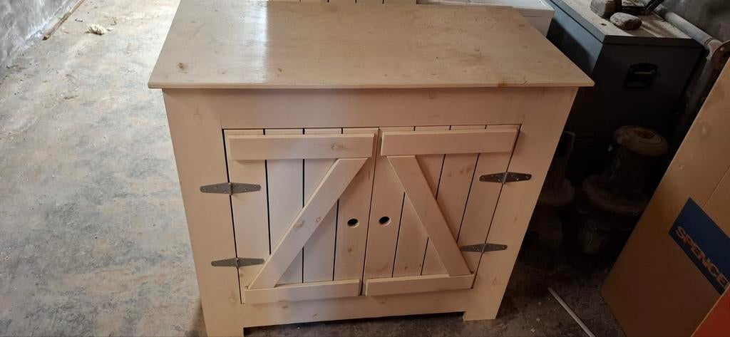Steigerhouten commode en kast, Kinderen en Baby's, Kinderkamer | Commodes en Kasten, Ophalen, 50 tot 70 cm, 90 tot 105 cm, 100 cm of meer