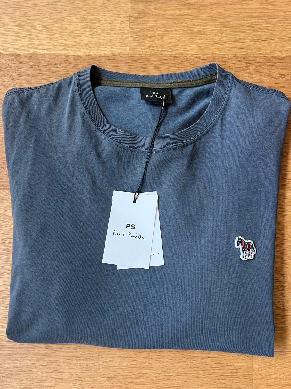 PS Paul Smith Regular Fit Long Sleeve Zebra Badge T-Shirt, Kleding | Heren, T-shirts, Ophalen, Zo goed als nieuw, Maat 52/54 (L)