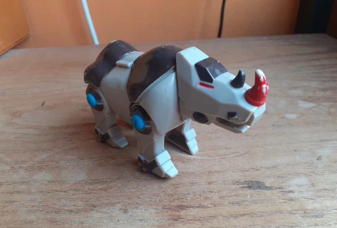 Vintage Subway Power Rangers Rhinoceros Robot Kids Meal Toys, Verzamelen, Ophalen of Verzenden, Gebruikt