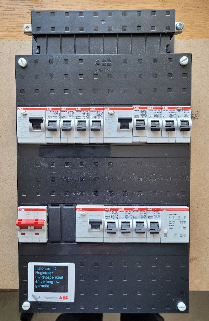 ABB busboard 1-fase groepenkast 12 x B16 + beltrafo, Ophalen of Verzenden, Zo goed als nieuw, Overige typen