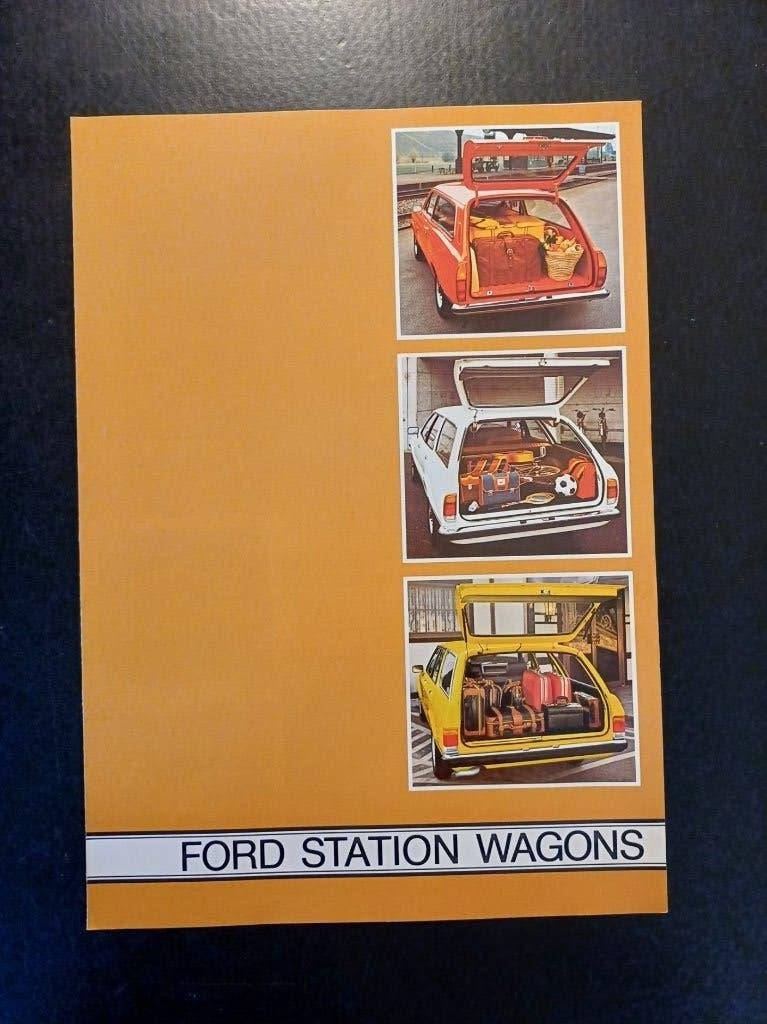 FORD stationwagons brochure folder NL Taunus Escort Granada, Ophalen of Verzenden, Zo goed als nieuw, Ford