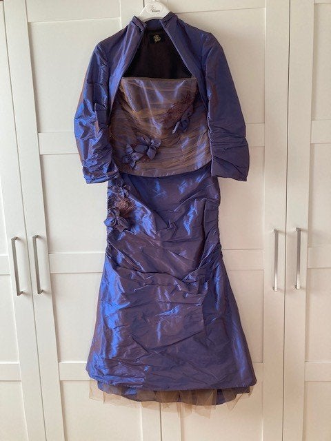 Creations of Leijten Be the Light avondjurk met bolero, Kleding | Dames, Maat 38/40 (M), Galajurk, Paars, Ophalen of Verzenden