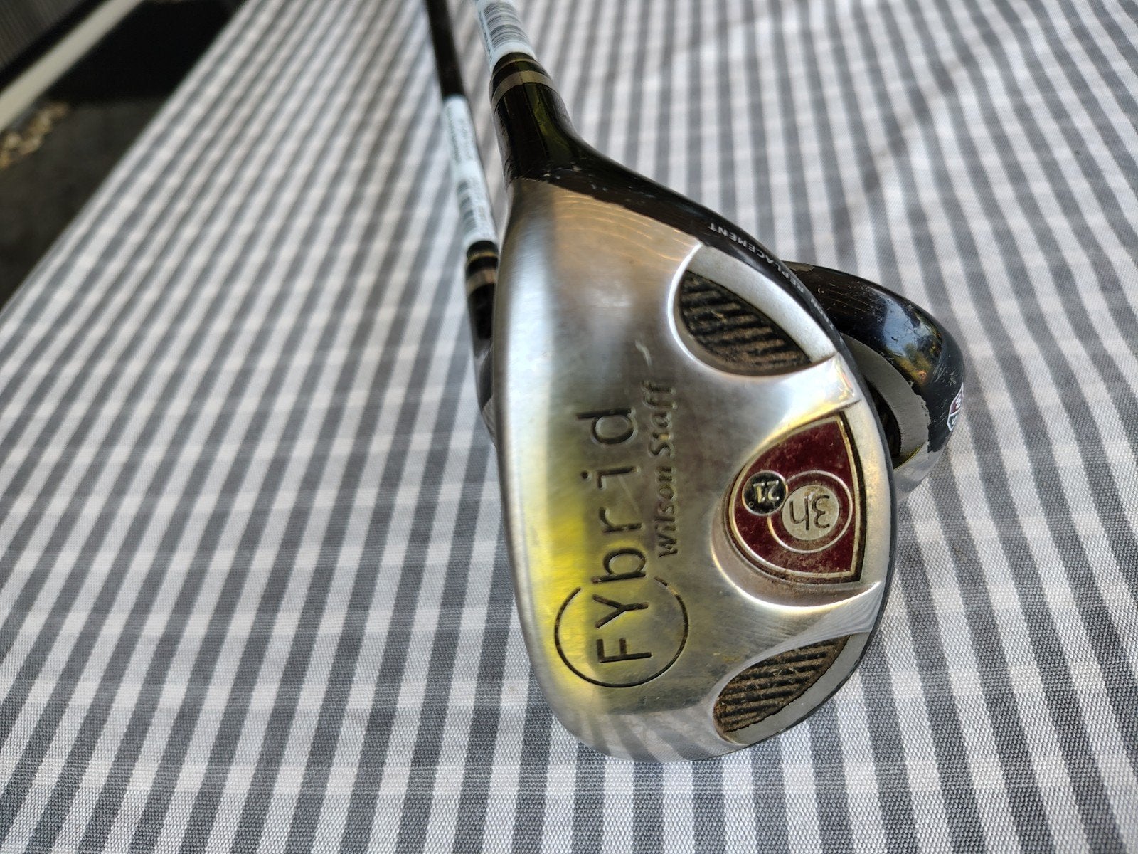 Hybrid 3 en 5 met  regular  graphite shaft, Ophalen of Verzenden, Gebruikt, Club