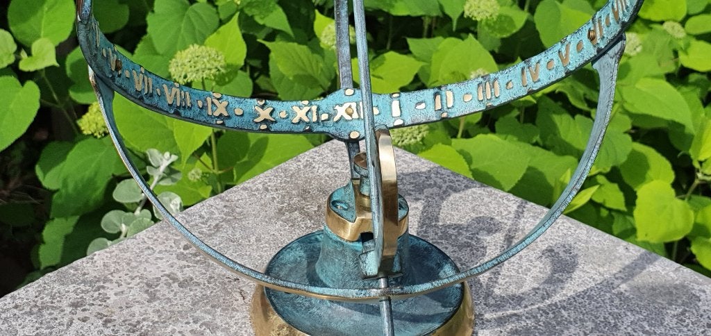 bronzen zonnewijzer / puur brons / 30 cm hoog, Tuin en Terras, Zonnewijzers, Huis en tuin decoratie Marie, Nieuw, Info@huisentuindecoratiemarie.nl