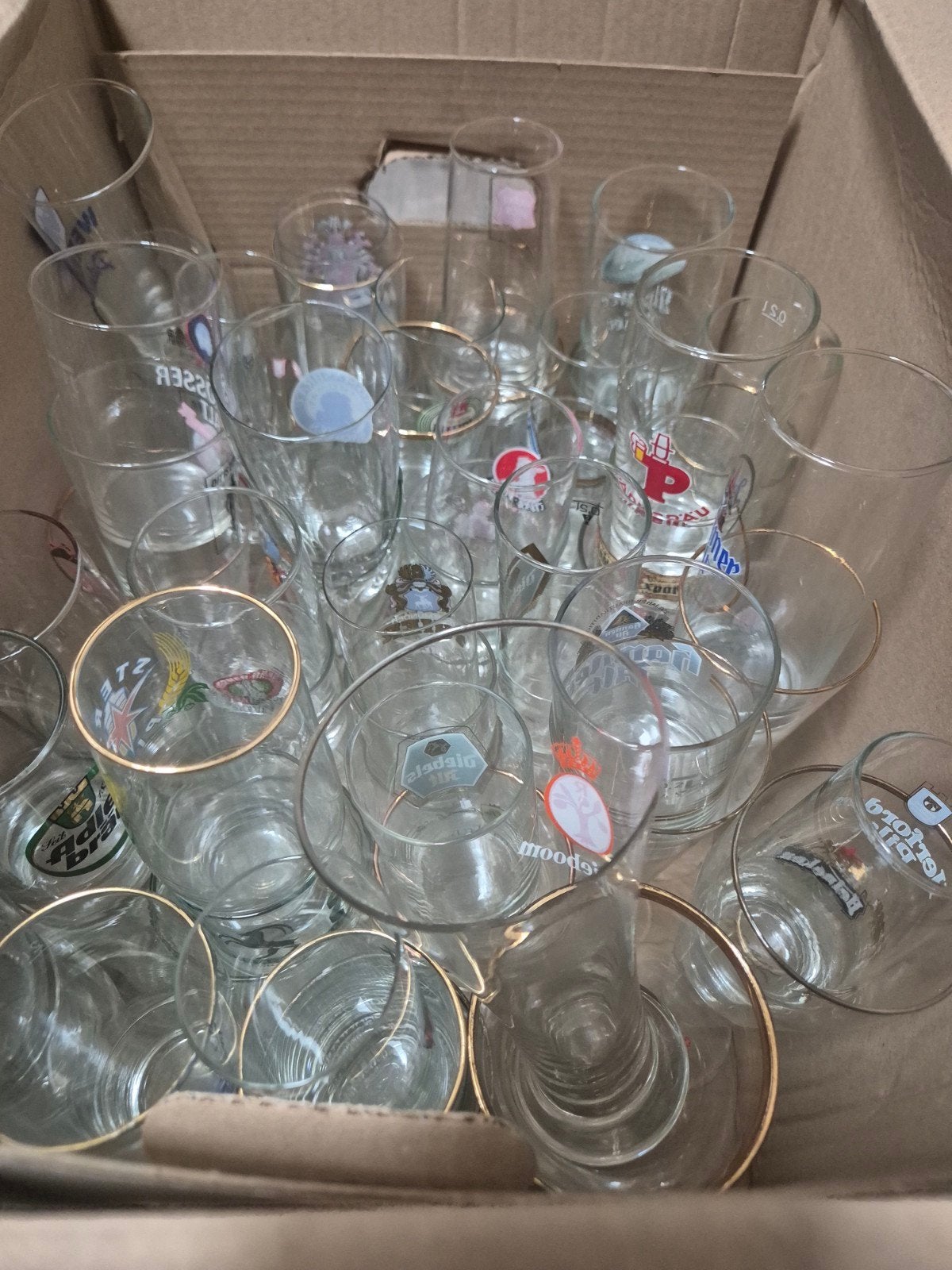 Partij diverse bierglazen, Ophalen, Meerkleurig, Overige merken, Glas