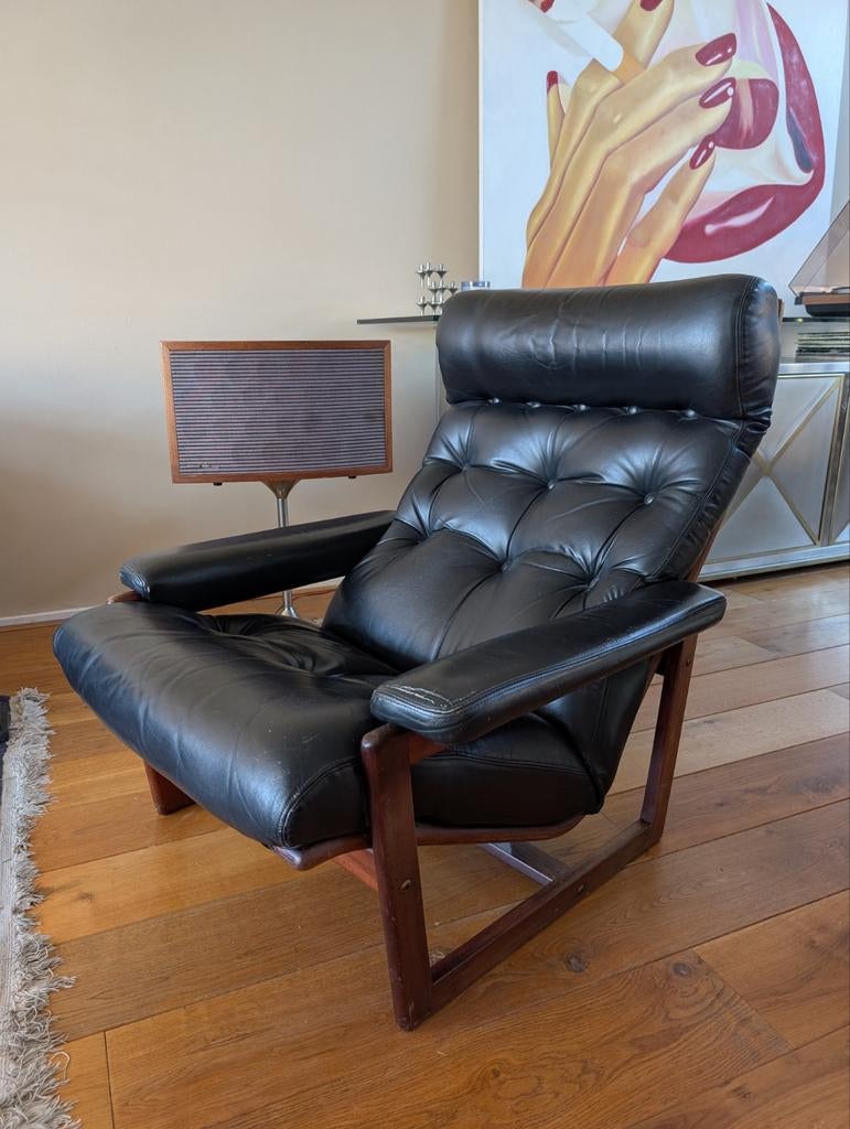 Mid-century lounge chair / fauteuil Lennart Bender 50s, Ophalen of Verzenden, Gebruikt, 75 tot 100 cm, 50 tot 75 cm