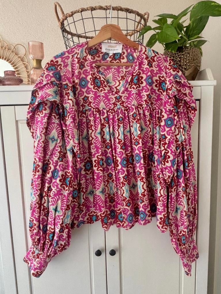 Eksept Lonneke Nooteboom blouse maat L/XL, Kleding | Dames, Ophalen of Verzenden, Zo goed als nieuw, Maat 42/44 (L), Roze