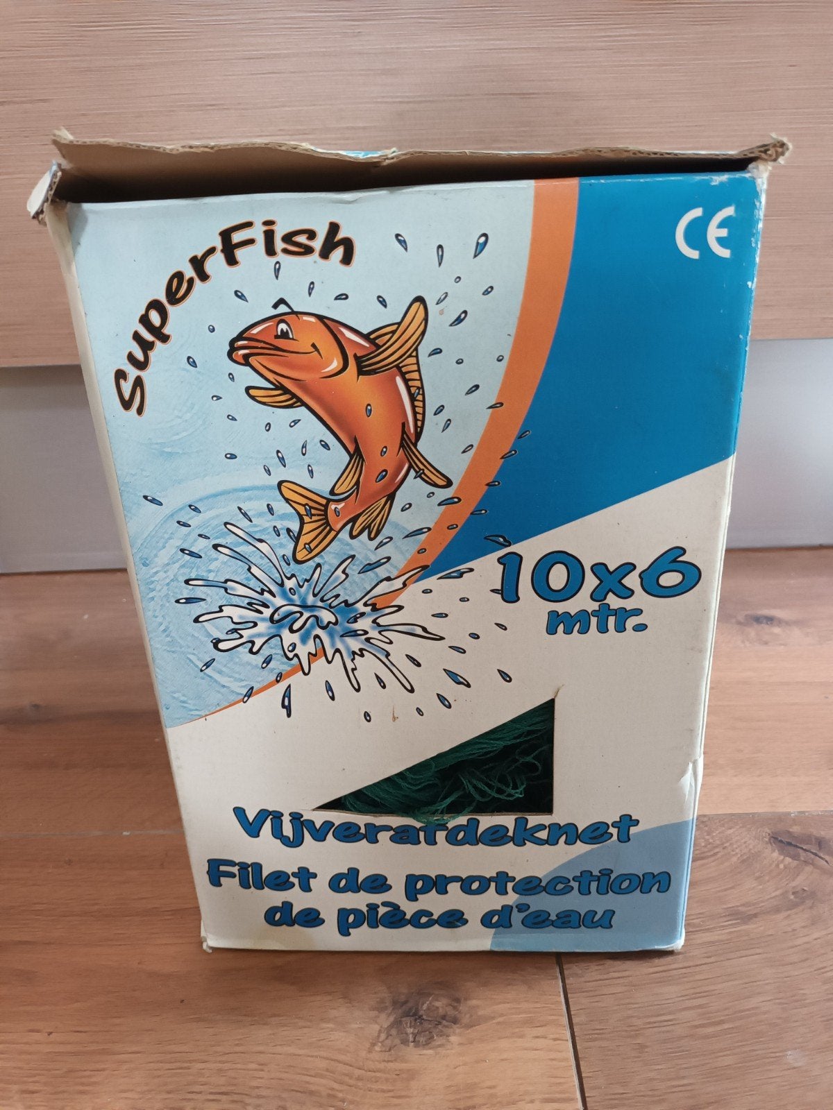 Nieuw vijverafdeknet nieuwe vijvernet net SuperFish 10 x 6 m, Ophalen of Verzenden, Nieuw, Vijvernet