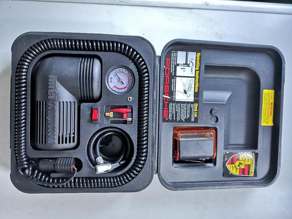 Porsche banden compressor origineel zeldzaam met lamp !, Ophalen of Verzenden, Gebruikt, Auto's