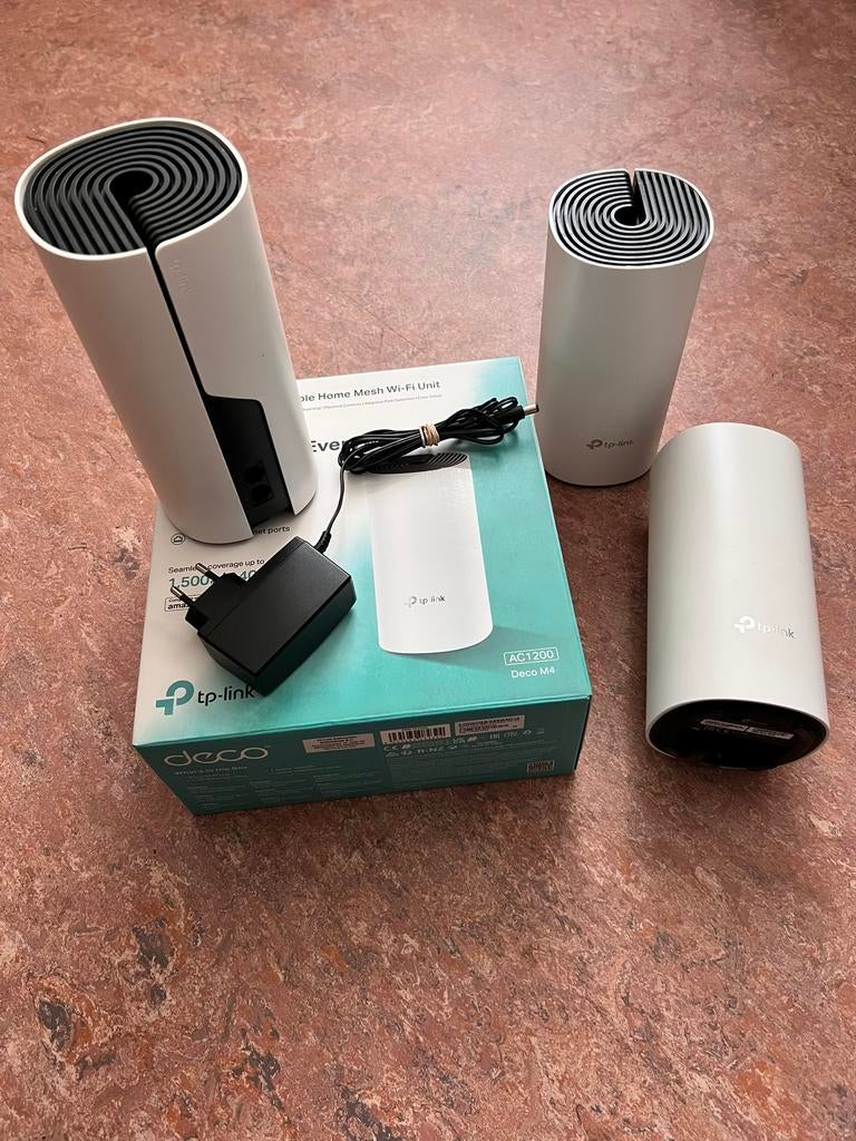 3 STUKS       TP-Link Deco M4., Computers en Software, Routers en Modems, Ophalen of Verzenden, Gebruikt, TP-Link