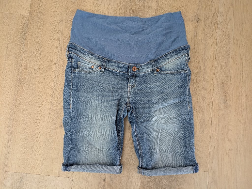 Zwangerschapsshort denim kort blauw - Prenatal - maat L (44), Kleding | Dames, Positiekleding, Blauw, Maat 42/44 (L), Ophalen of Verzenden
