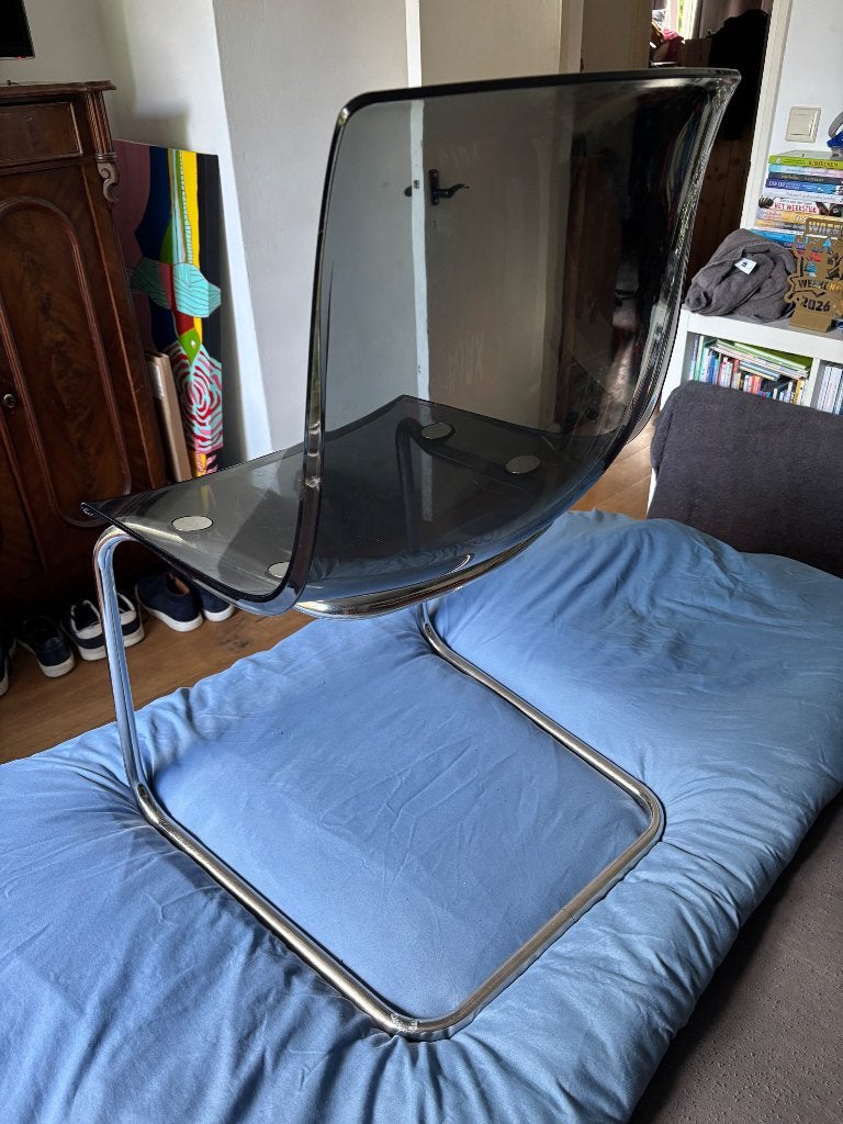 IKEA doorzichtige eetkamer of bureau stoel, Huis en Inrichting, Stoelen, Ophalen, Gebruikt, Overige kleuren, Eén