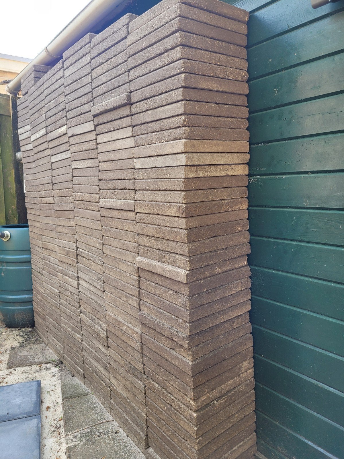stoeptegels 30x30 (ca. 250 st.) gratis afhalen, Tuin en Terras, Tegels en Klinkers, Ophalen, Gebruikt, 10 m² of meer, Beton