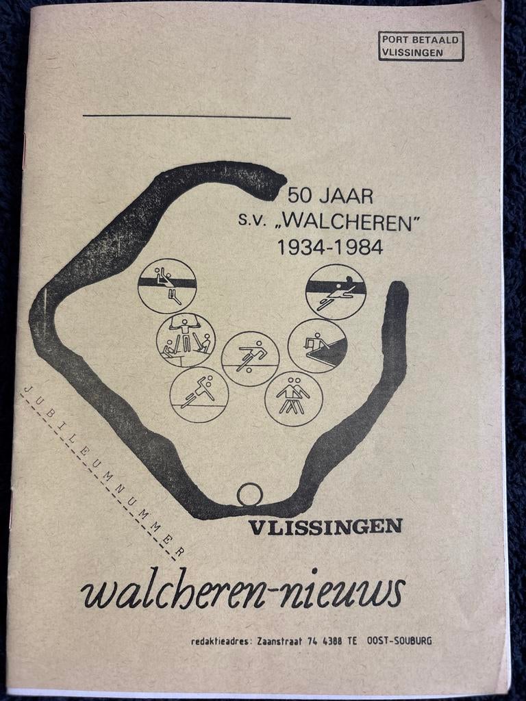 Jubileumnummer S.V. Walcheren 1934-1984 Vlissingen, Ophalen of Verzenden