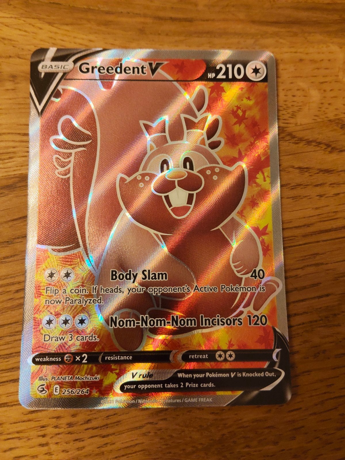Greedent V full art, Ophalen of Verzenden, Zo goed als nieuw, Losse kaart