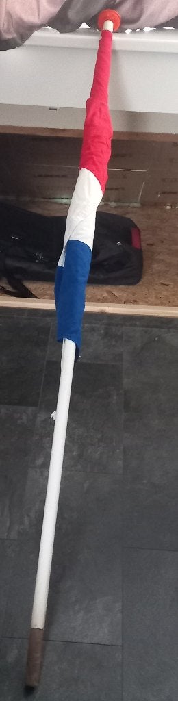 Vlaggenstok met vlag NL, Ophalen, Gebruikt