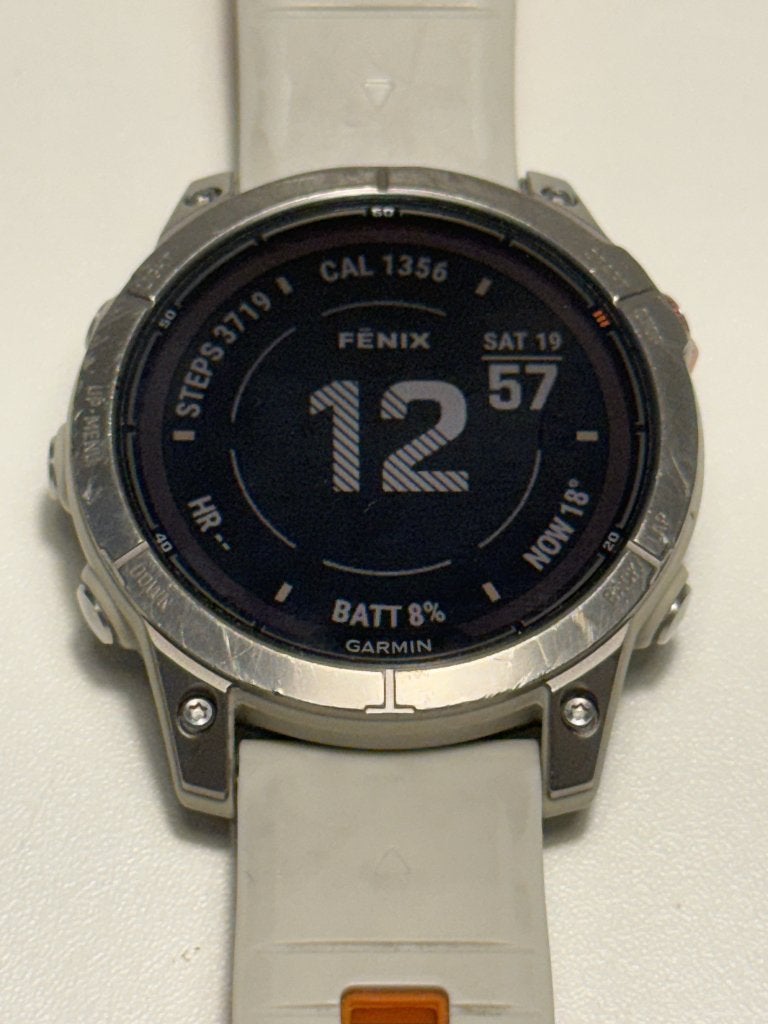 Garmin Fenix 7 Pro Sapphire Solar 47mm (2023), Garmin Fenix 7 Pro Sapphire Solar 47mm, Gebruikt, Ophalen of Verzenden, Waterdicht
