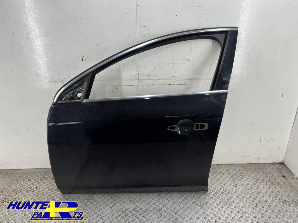 Portier linksvoor zwart 452-46 Volvo V60 I ('10-'18), Gebruikt, Deur, Voor, Ophalen of Verzenden