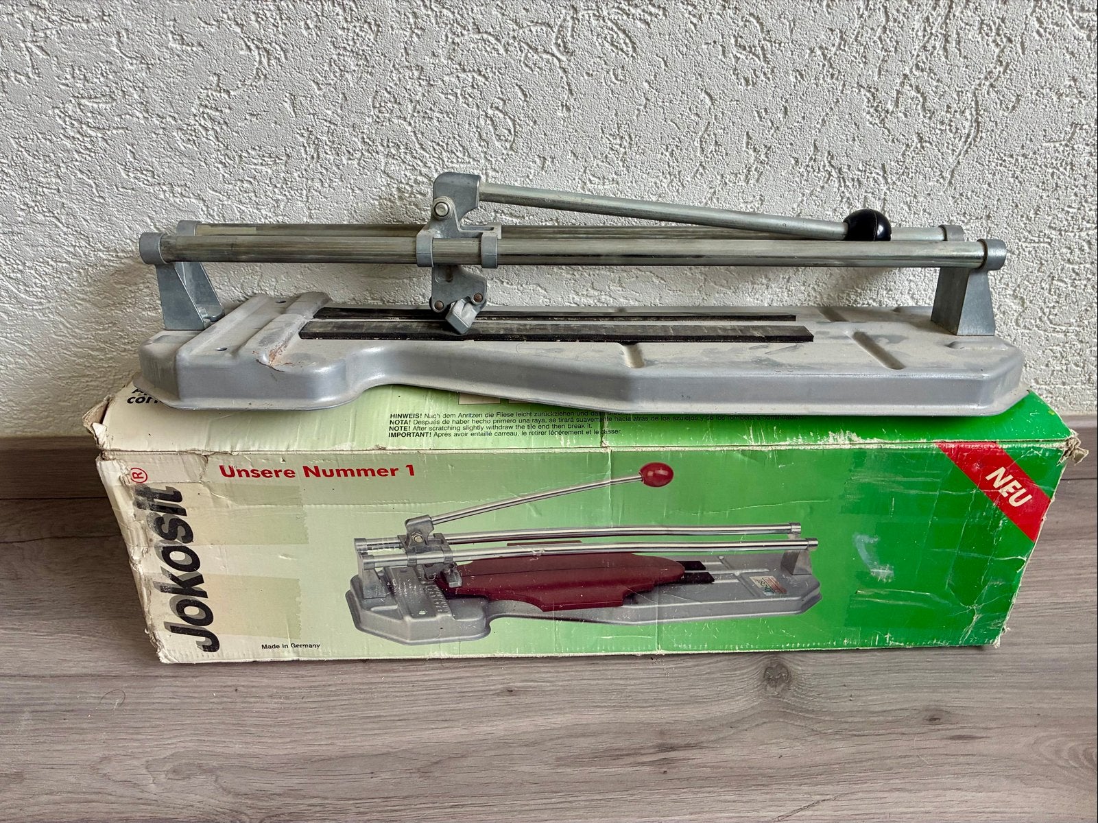 Jokosit Tegelsnijmachine (tot 18 mm dikte), Made in Germany, Ophalen of Verzenden, Gebruikt, Zaag, Overige merken