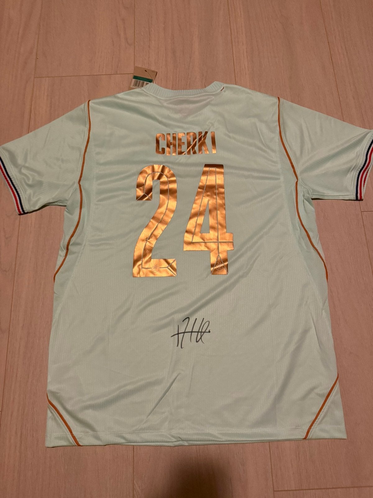 Gesigneerd shirt Cherki, Ophalen of Verzenden, Zo goed als nieuw, Buitenlandse clubs, Shirt