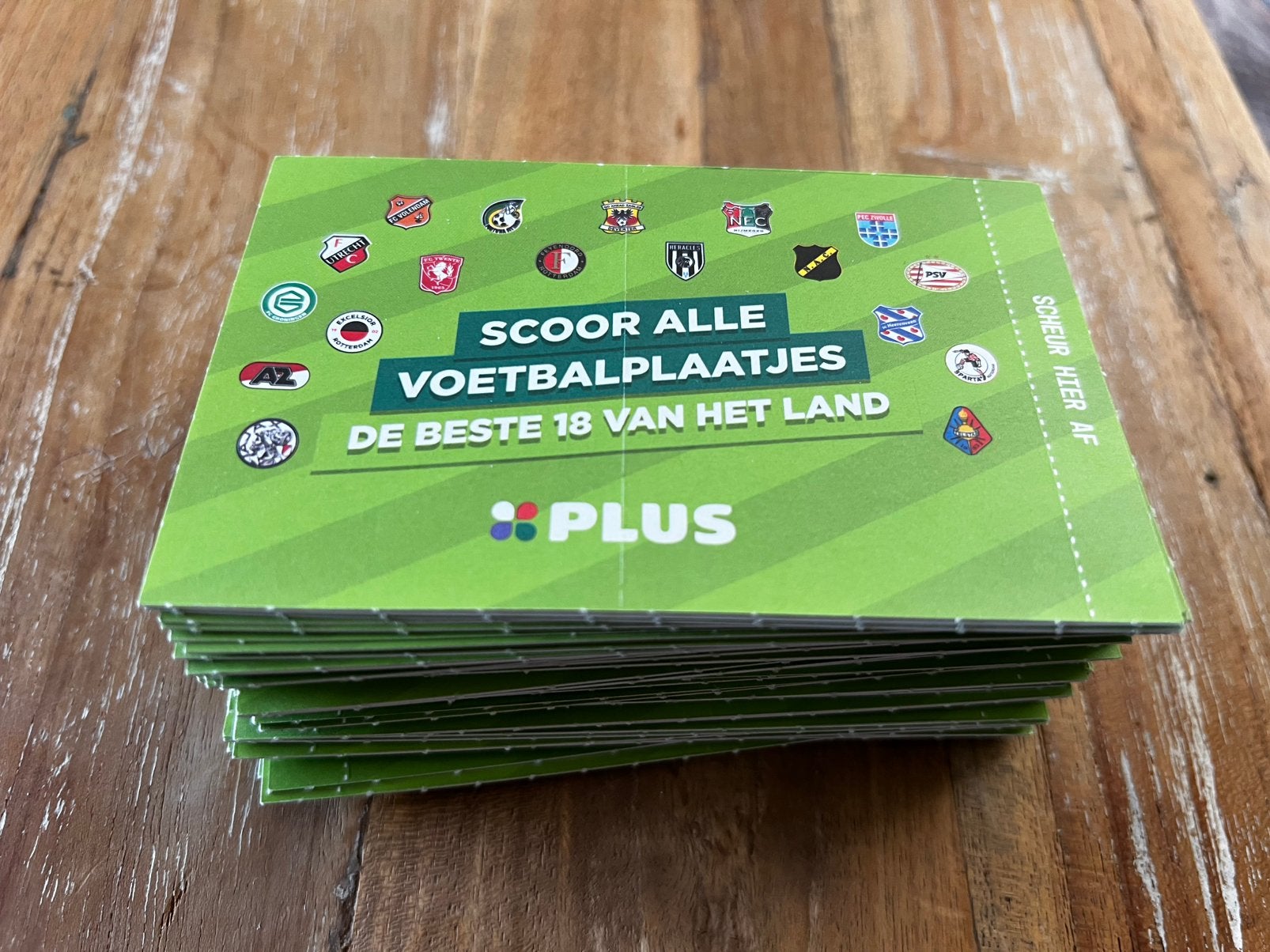 Plus voetbalplaatjes, Plus, Ophalen of Verzenden