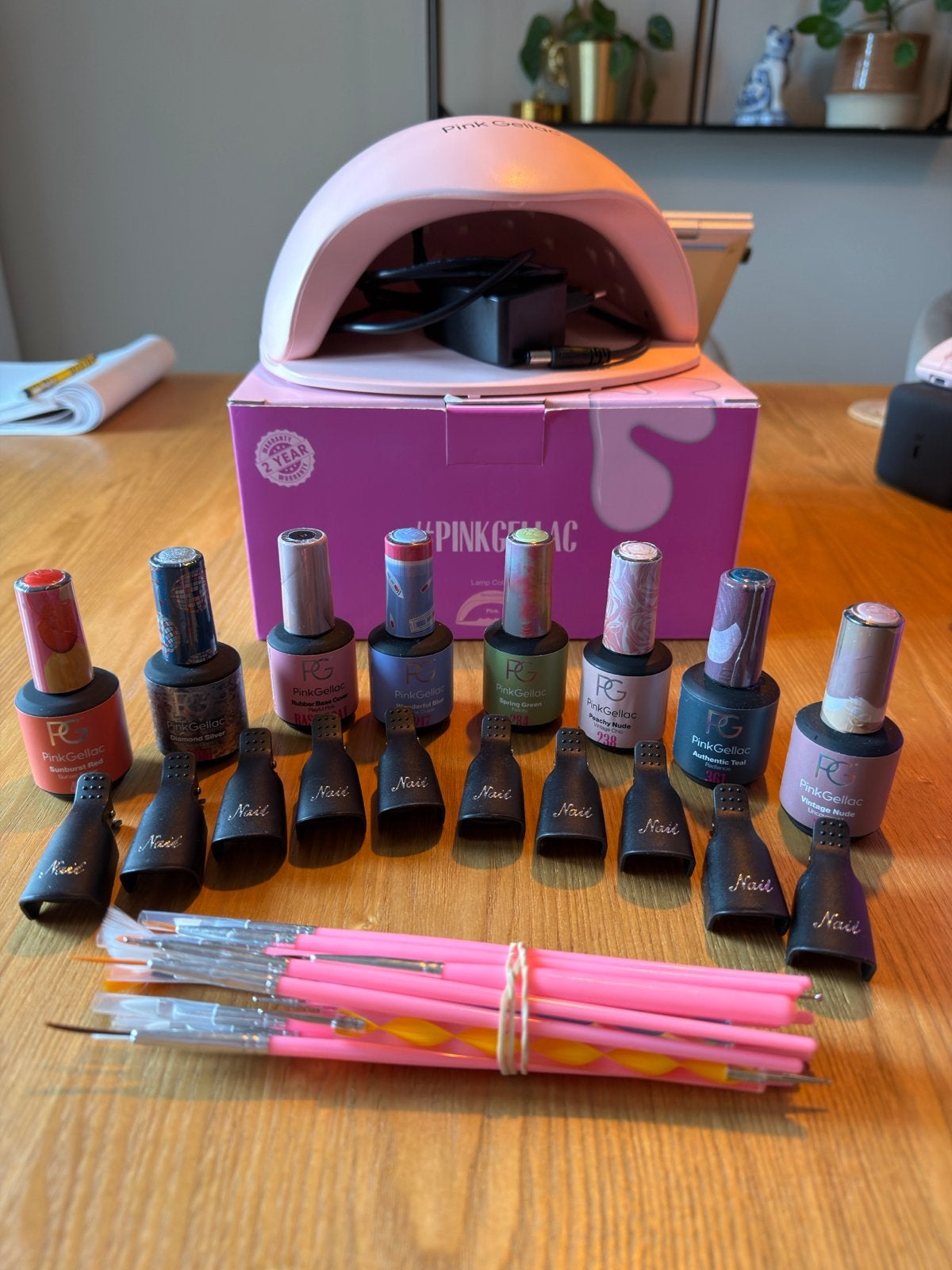 Pink Gellac Startpakket met Lamp, Lakjes en Tools, Ophalen of Verzenden, Zo goed als nieuw, Overige typen