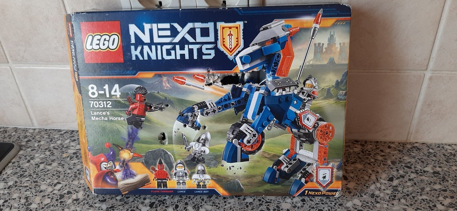 Lego 70312 Nexo Knights Lance's Mecha Horse, Lego, Ophalen of Verzenden, Zo goed als nieuw, Complete set