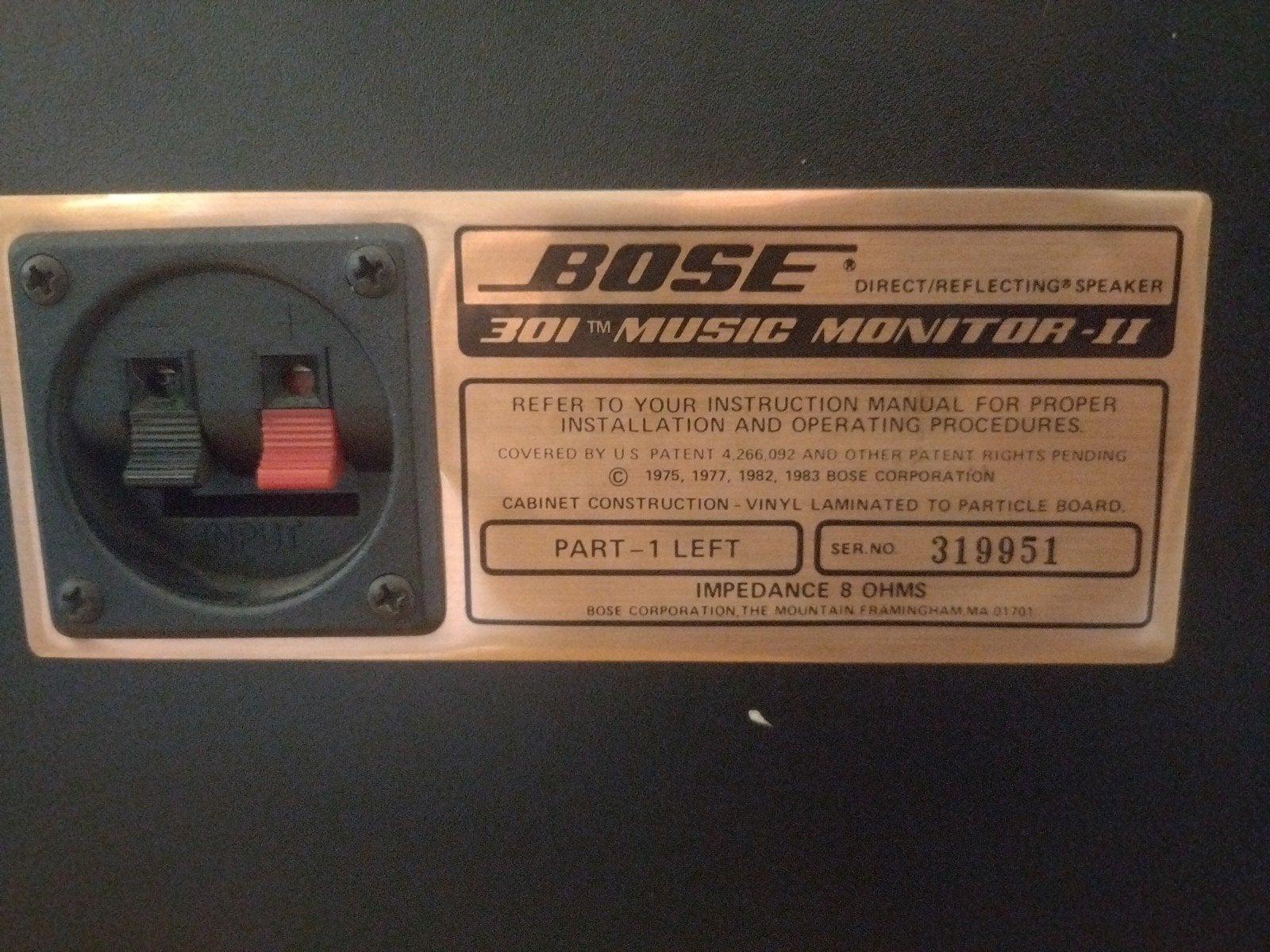Bose 301 Music Monitor-II Speakerset - Gebruikt, Stereo speakers, Gebruikt, Ophalen of Verzenden, 60 tot 120 watt
