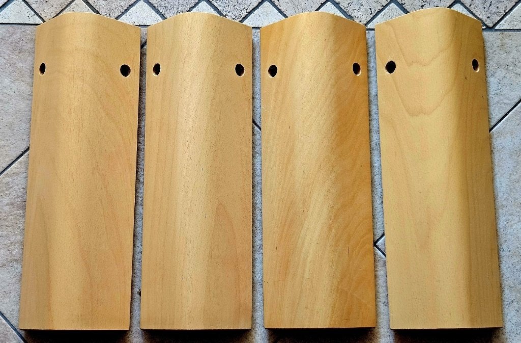 Auping bedpoten (hoogte 48 cm), Huis en Inrichting, Slaapkamer | Bedden, Ophalen, Bruin, Tweepersoons, Zo goed als nieuw