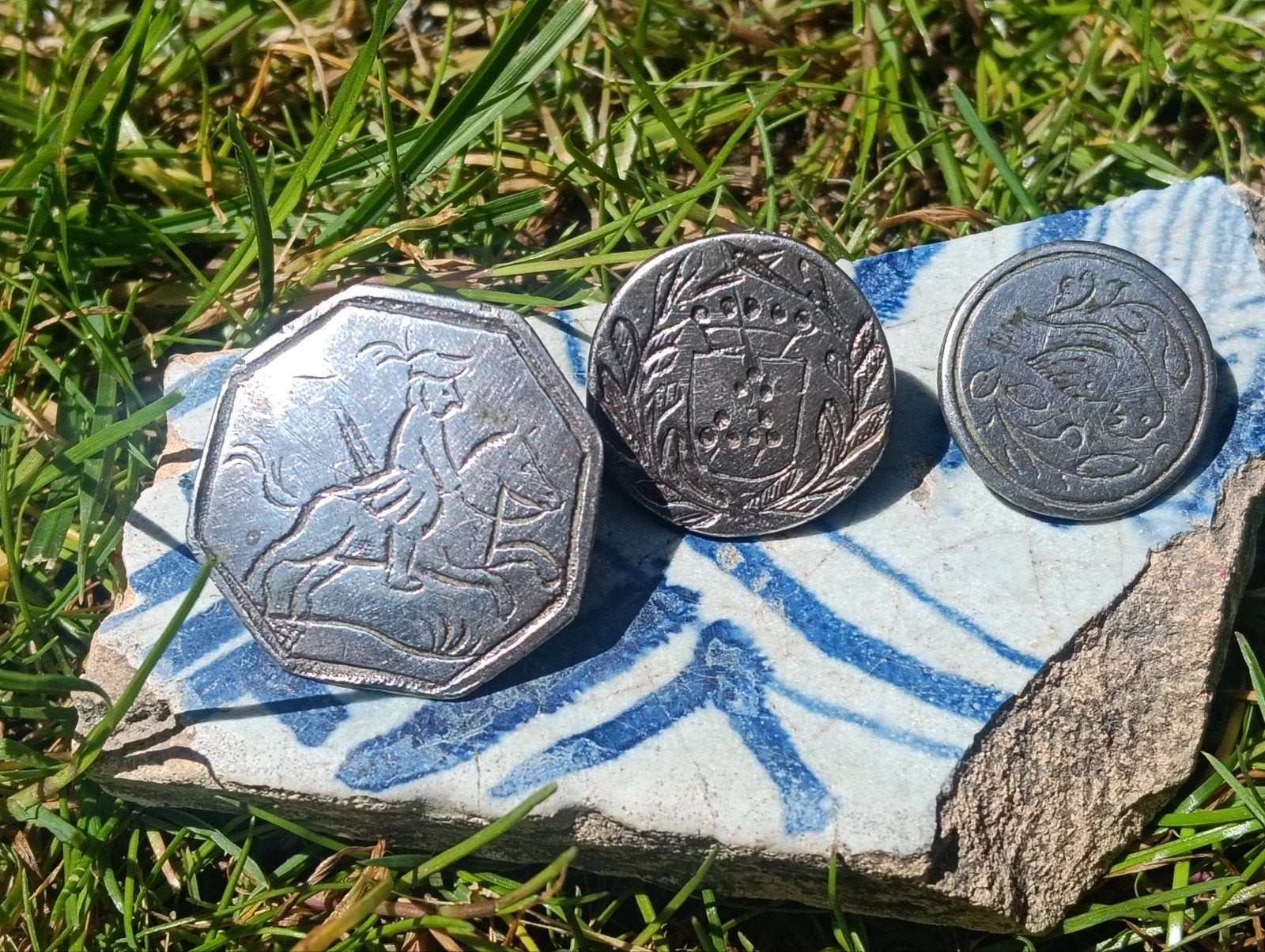 Friese ruiterknopen/ ruiterknoop 18e eeuws, Antiek en Kunst, Ophalen of Verzenden, Zilver