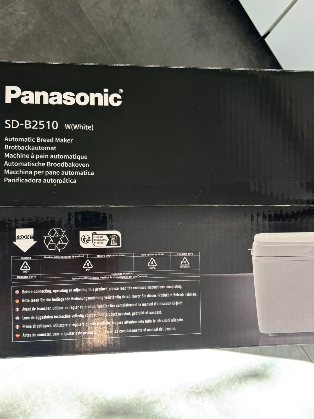 Panasonic SD-B2510, Ophalen of Verzenden, Zo goed als nieuw, Met timer