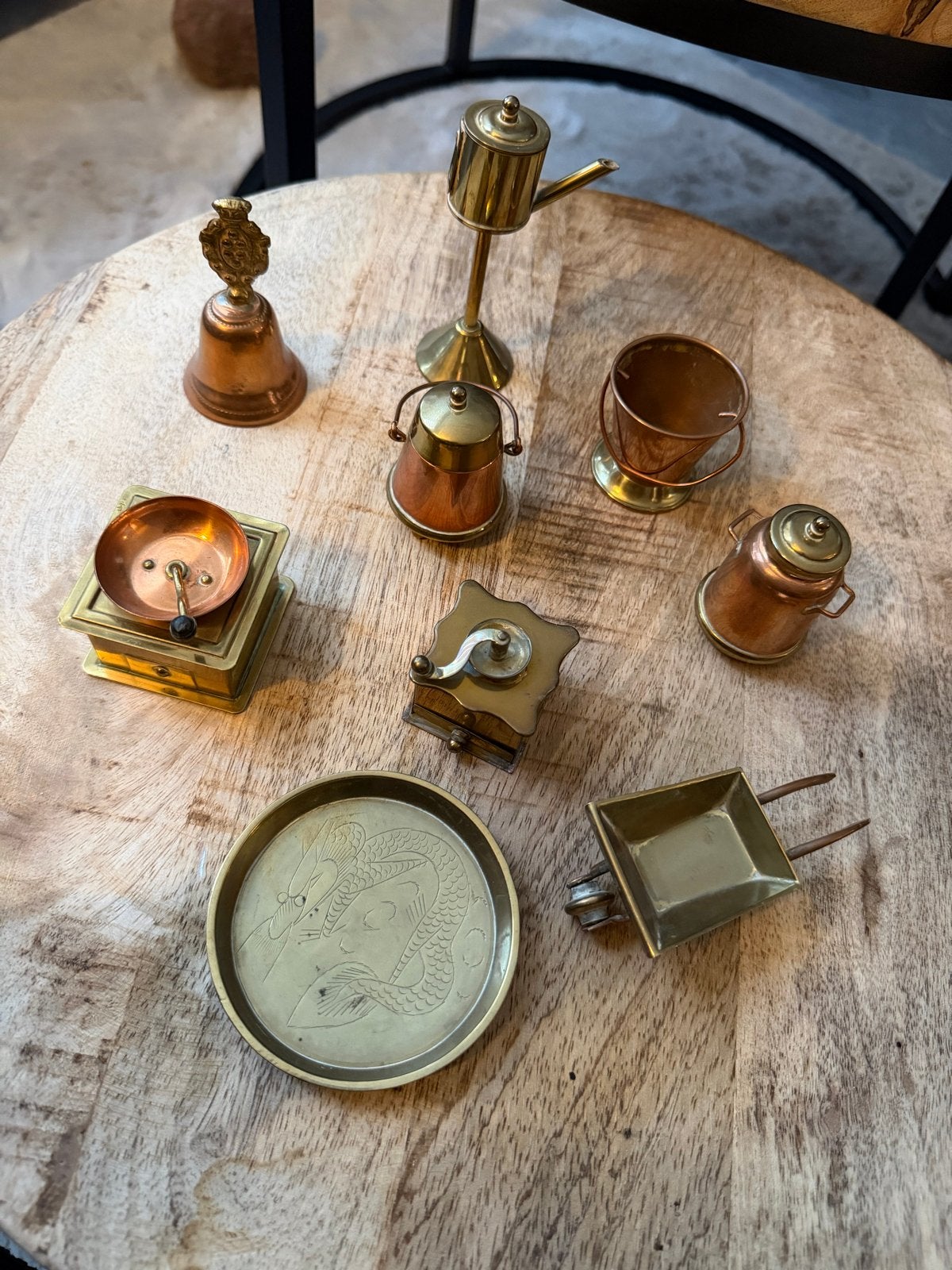 Miniatuur koperen en messing decoratieve items, Ophalen of Verzenden