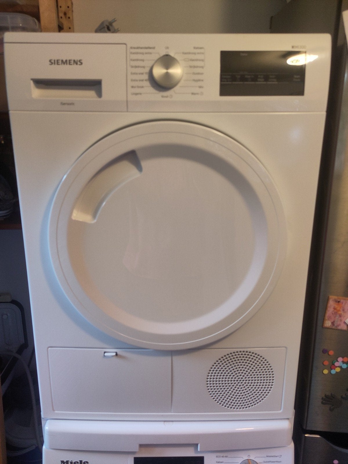 siemens iSensoric wasdroger, Witgoed en Apparatuur, Ophalen, Anti-kreukfase, Zo goed als nieuw, Voorlader