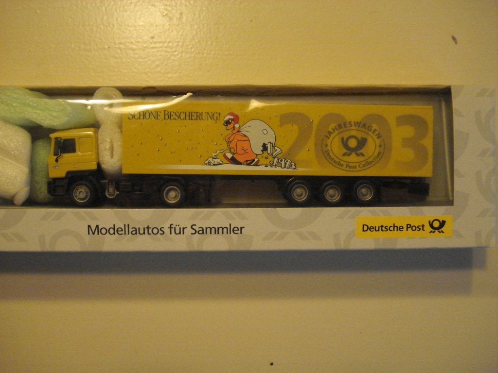 MAN trekker/oplegger Deutsche post (AWM), Hobby en Vrije tijd, Verzenden, Gebruikt, Bus of Vrachtwagen, AWM