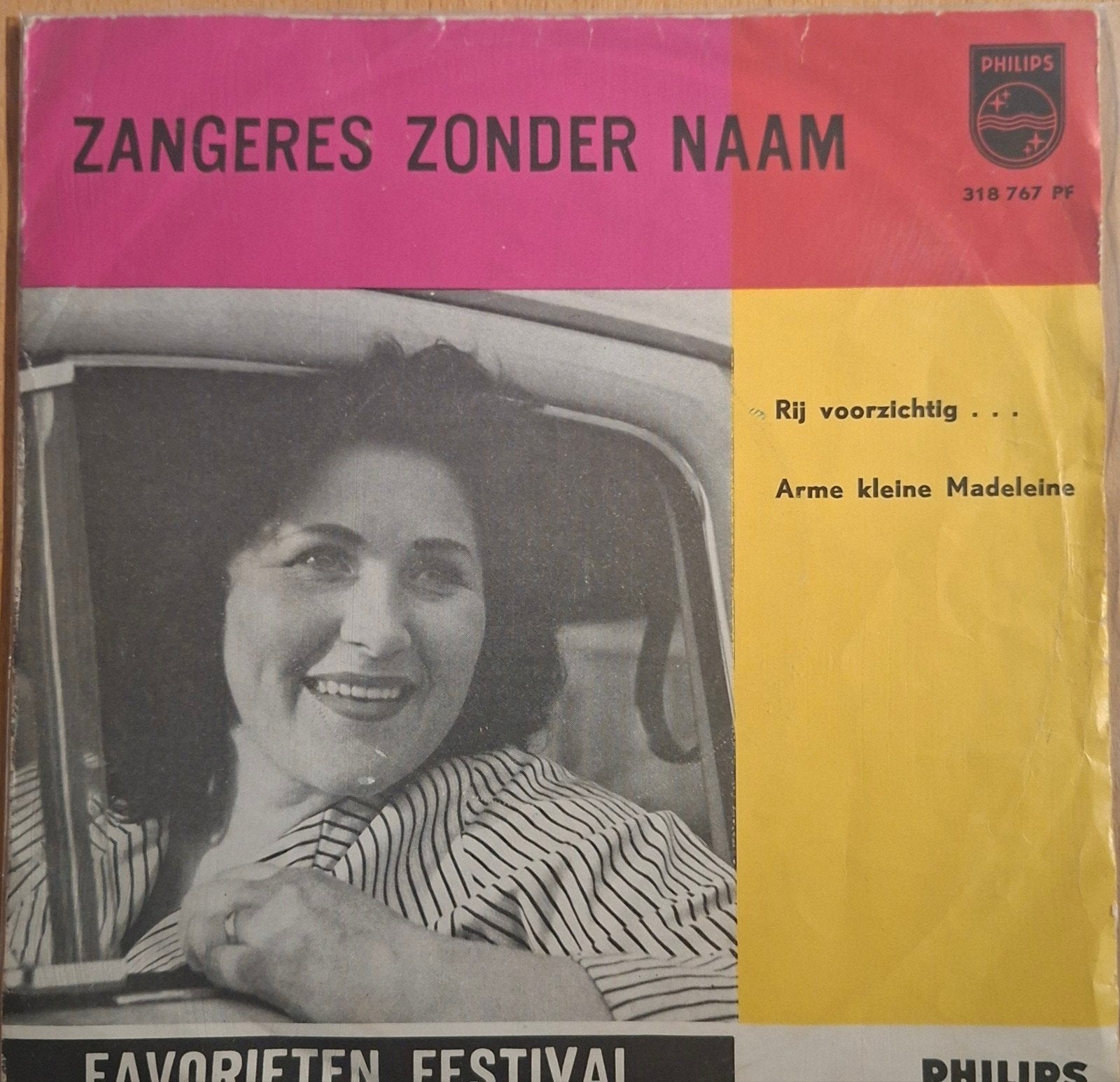 Mooie Singel Zangeres zonder Naam 1963., Ophalen of Verzenden, Gebruikt, Overige formaten, Levenslied of Smartlap