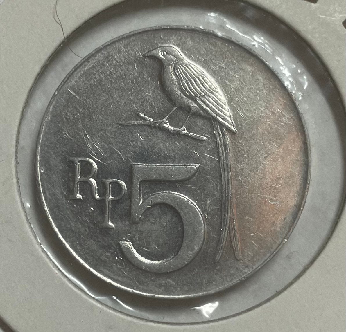 5 rupiah Indonesië 1970, Postzegels en Munten, Ophalen of Verzenden, Zuidoost-Azië